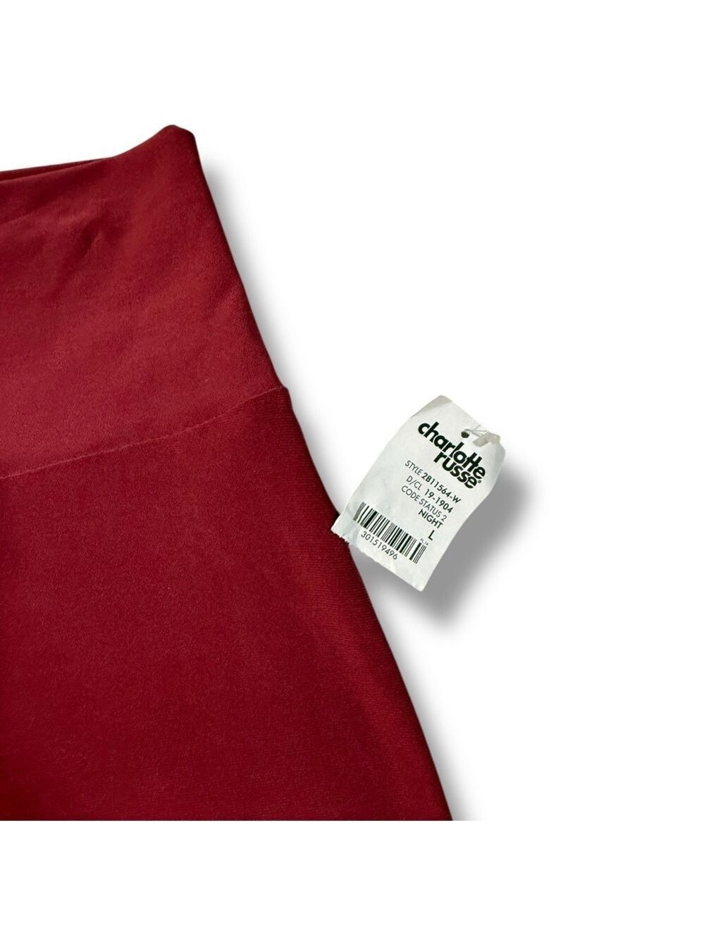 Charlotte Russe Women’s Pencil Skirt Burgundy Size Large - Picture 2 of 6
